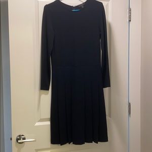 J Crew black midi dress - size 6
